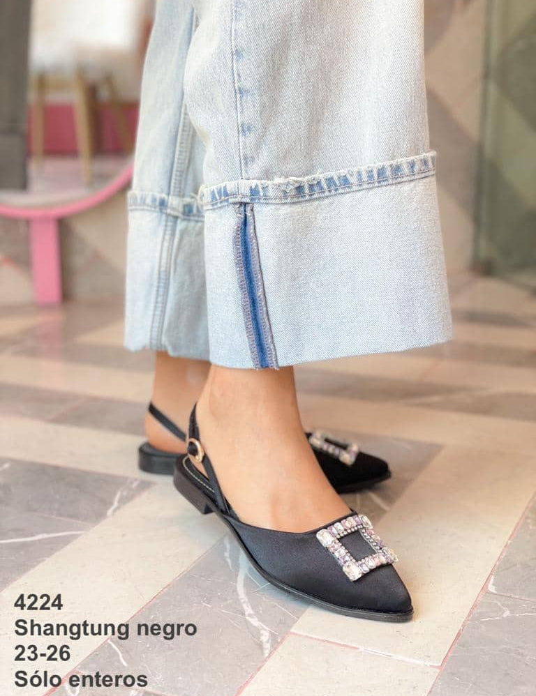 4224 Shangtung Negro - Mayoreo Calzado AndyCASUAL