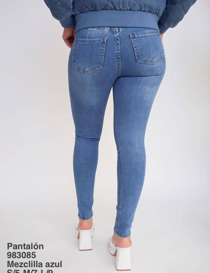 983085 Pantalón Mezclilla Azul - Mayoreo Calzado AndyROPA