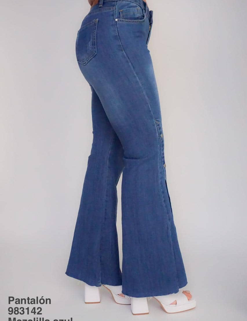 983142 Pantalón Mezclilla Azul - Mayoreo Calzado AndyROPA