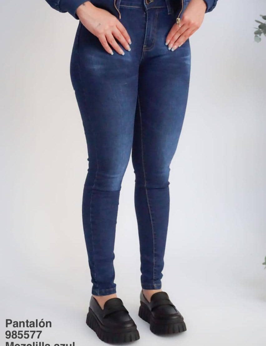 985577 Pantalón Mezclilla Azul - Mayoreo Calzado AndyROPA