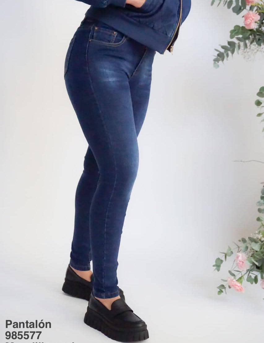 985577 Pantalón Mezclilla Azul - Mayoreo Calzado AndyROPA