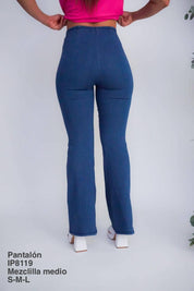 IP8119 Pantalón Mezclilla Medio - Mayoreo Calzado AndyROPA