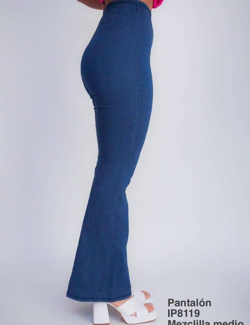 IP8119 Pantalón Mezclilla Medio - Mayoreo Calzado AndyROPA