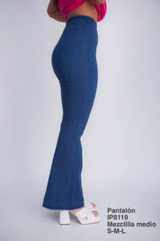 IP8119 Pantalón Mezclilla Medio - Mayoreo Calzado AndyROPA