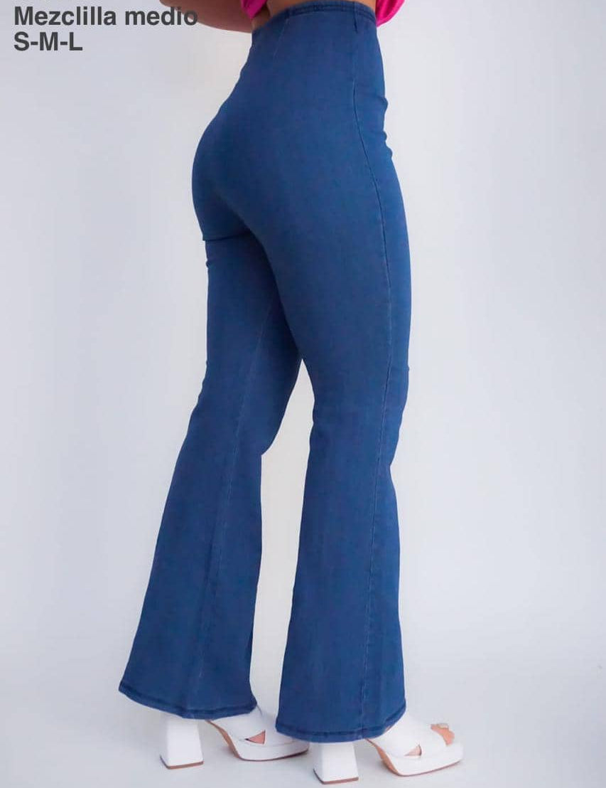 IP8119 Pantalón Mezclilla Medio - Mayoreo Calzado AndyROPA